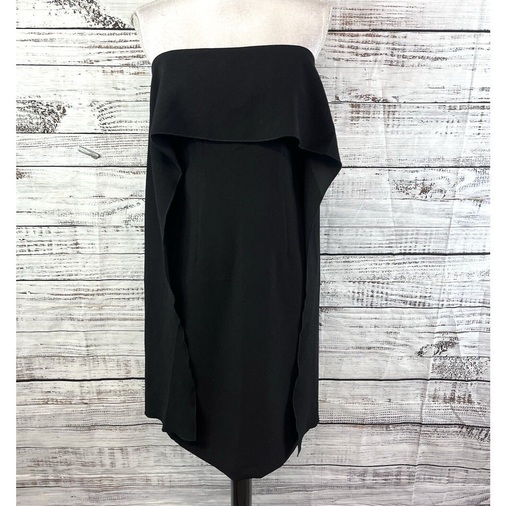Trina Turk Los Angels Little Black Cape Dress size 2 Wedding Cocktail Evening